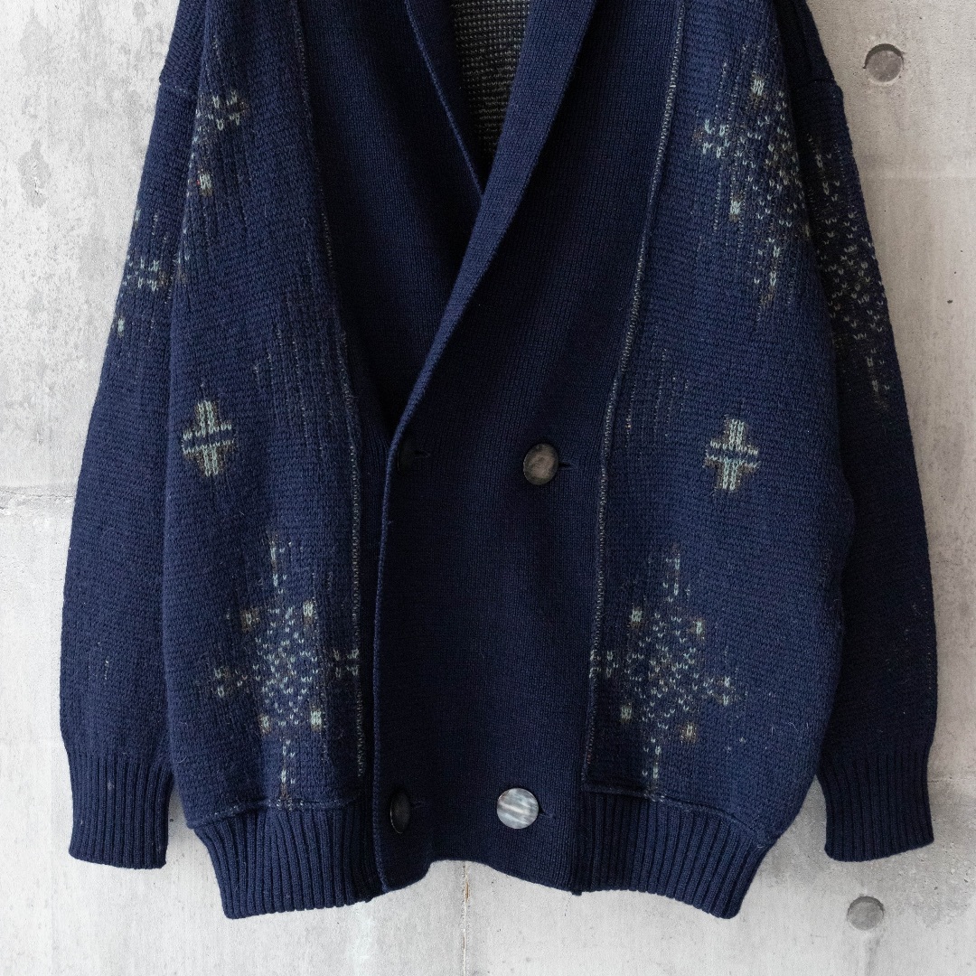 Christian Dior】カーディガン ウール ネイビー メンズ Mサイズ