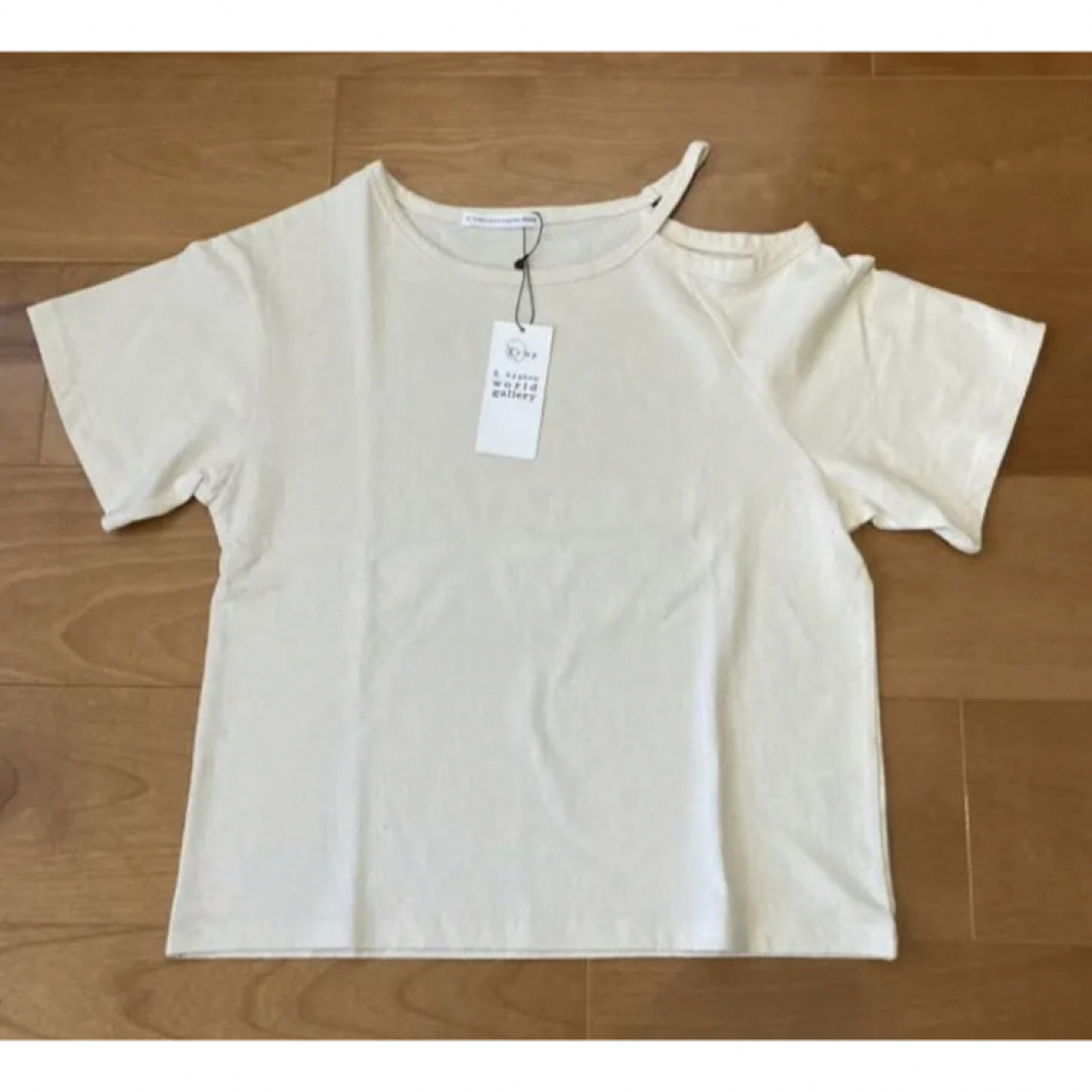 E hyphen world gallery(イーハイフンワールドギャラリー)の新品タグ付きTシャツ カットソー トップス アシンメトリーTシャツ イーハイフン メンズのトップス(Tシャツ/カットソー(半袖/袖なし))の商品写真