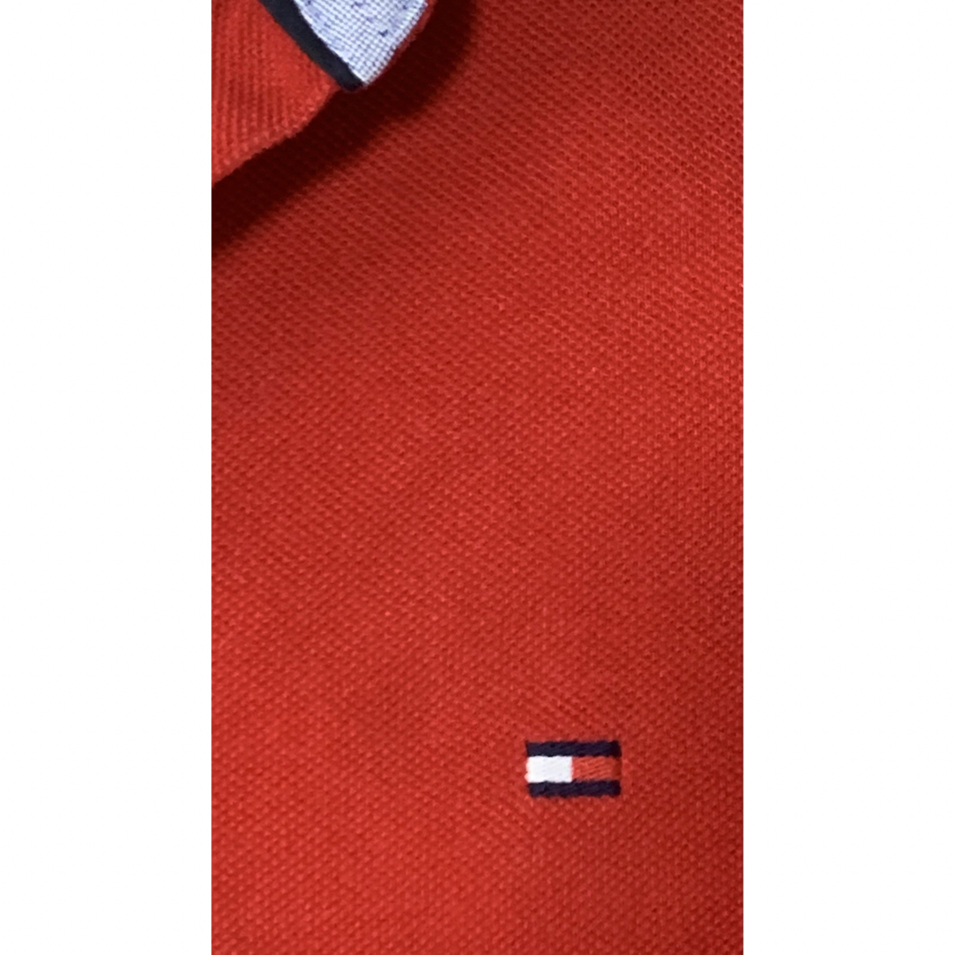 TOMMY HILFIGER(トミーヒルフィガー)のTOMMY HILFIGER トミーヒルフィガー　半袖ポロシャツ　赤ポロシャツ メンズのトップス(ポロシャツ)の商品写真