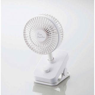 エレコム(ELECOM)のエレコムELECOM  FAN-U207 卓上 扇風機 充電式 USBミニ 静音(扇風機)