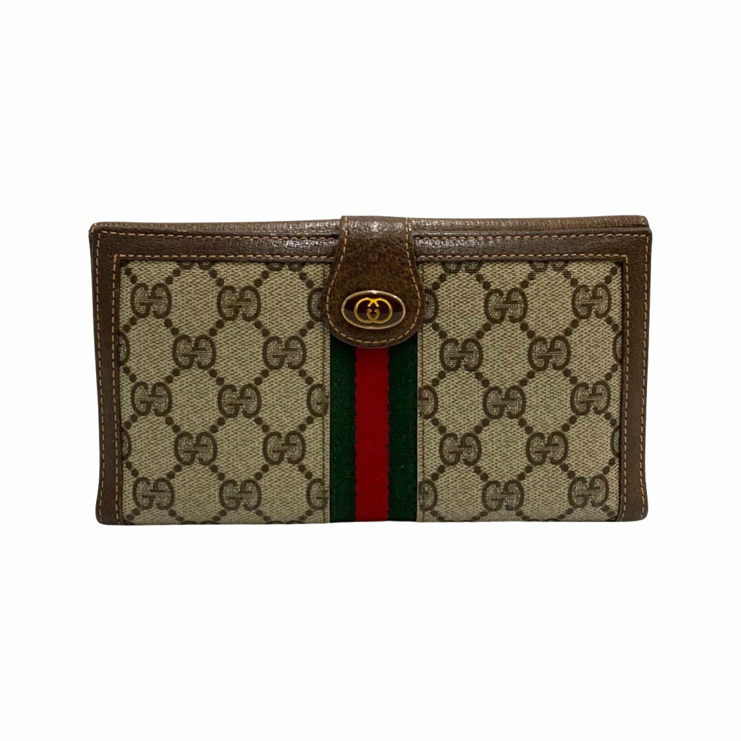 希少】GUCCI グッチ 財布 レディース 長財布 グッチシマ ブラック-