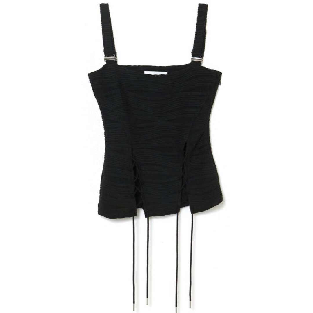 melt the lady lace up corset tops blackの通販 by saki｜ラクマ