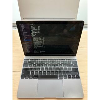 アップル(Apple)の超軽量 Apple MacBook 12インチ USキーボード バッテリー交換済(ノートPC)