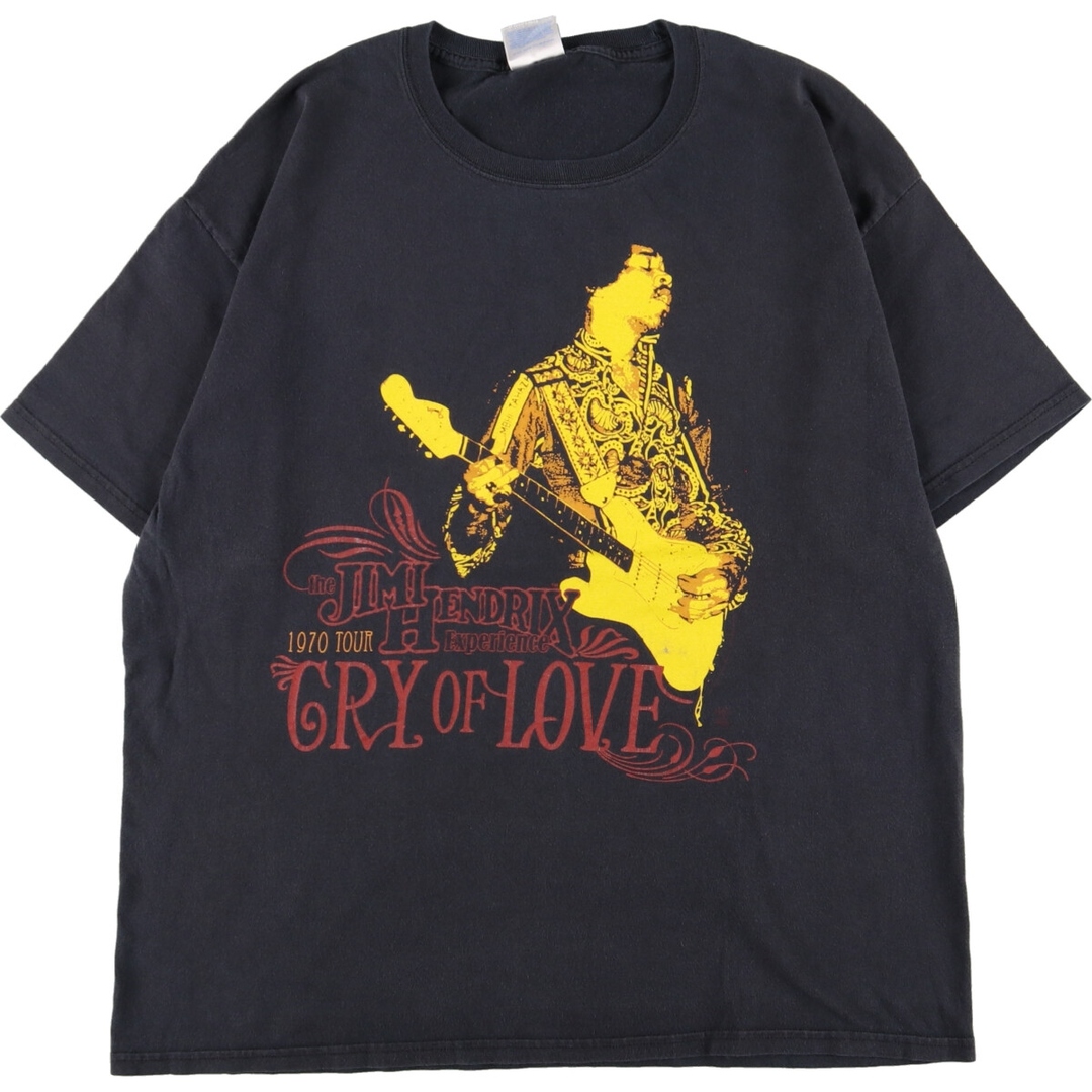 00年代 ヘインズ Hanes JIMI HENDRIX ジミヘンドリックス 両面プリント バンドTシャツ バンT メンズXL /eaa352090