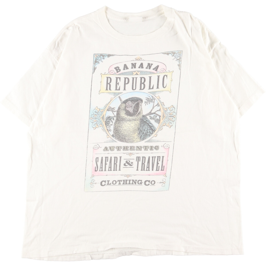 バナナリパブリック BANANA REPUBLIC 半袖 プリントTシャツ メンズXL ...