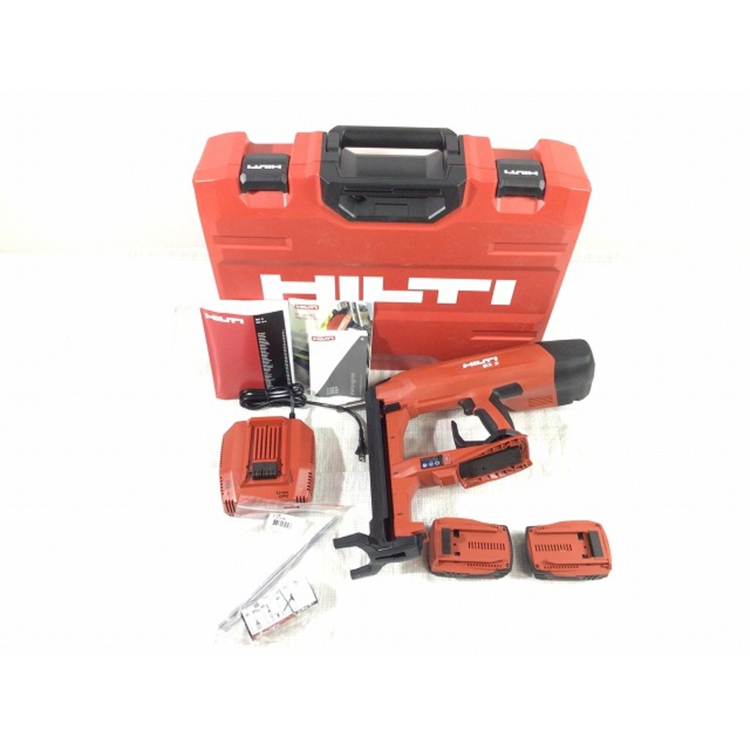 ☆未使用品☆HILTI ヒルティ 22V 留付けツール 充電式鋲打機 BX3-L バッテリー B22 2個(21.6V 2.5Ah) 充電器 C4 付き 74809 2