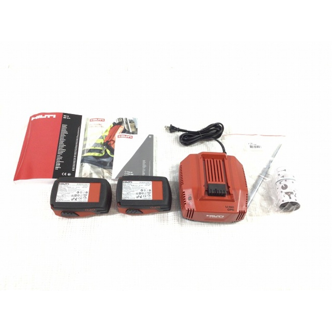 ☆未使用品☆HILTI ヒルティ 22V 留付けツール 充電式鋲打機 BX3-L バッテリー B22 2個(21.6V 2.5Ah) 充電器 C4 付き 74809 9