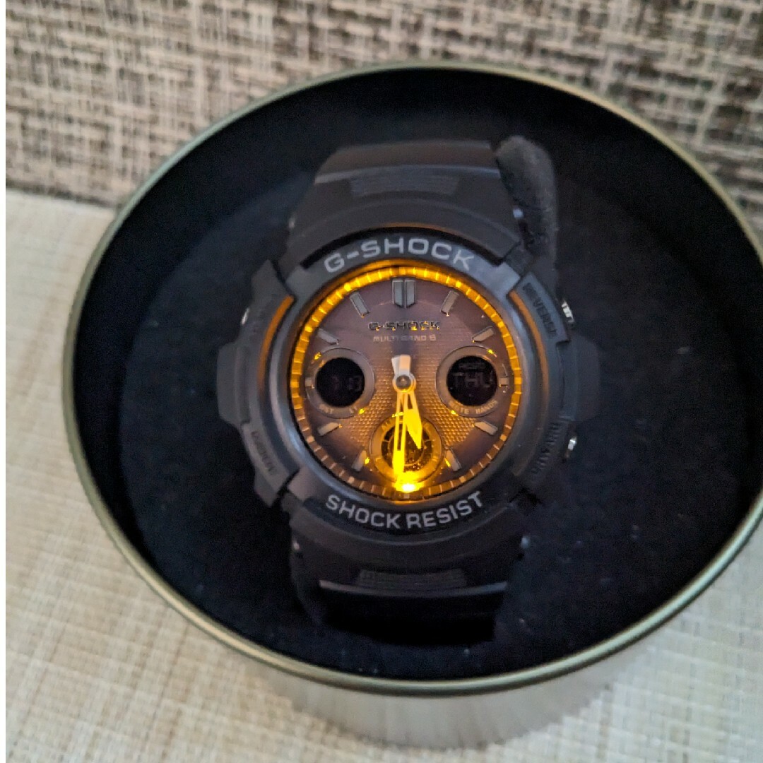 G-SHOCK(ジーショック)の【電波・ソーラー】カシオ G-SHOCK AWG-M100B【本体のみ】 メンズの時計(腕時計(アナログ))の商品写真