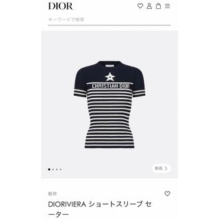 ディオール(Christian Dior) ニット/セーター(レディース)(ブルー