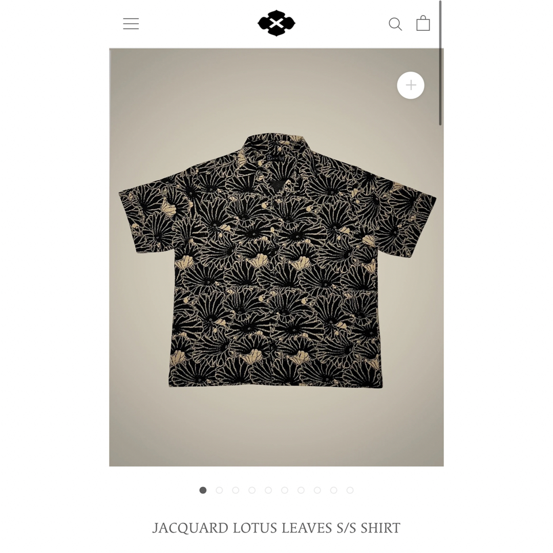 GAKKIN JACOUARD LOTUS SHIRT Lサイズ