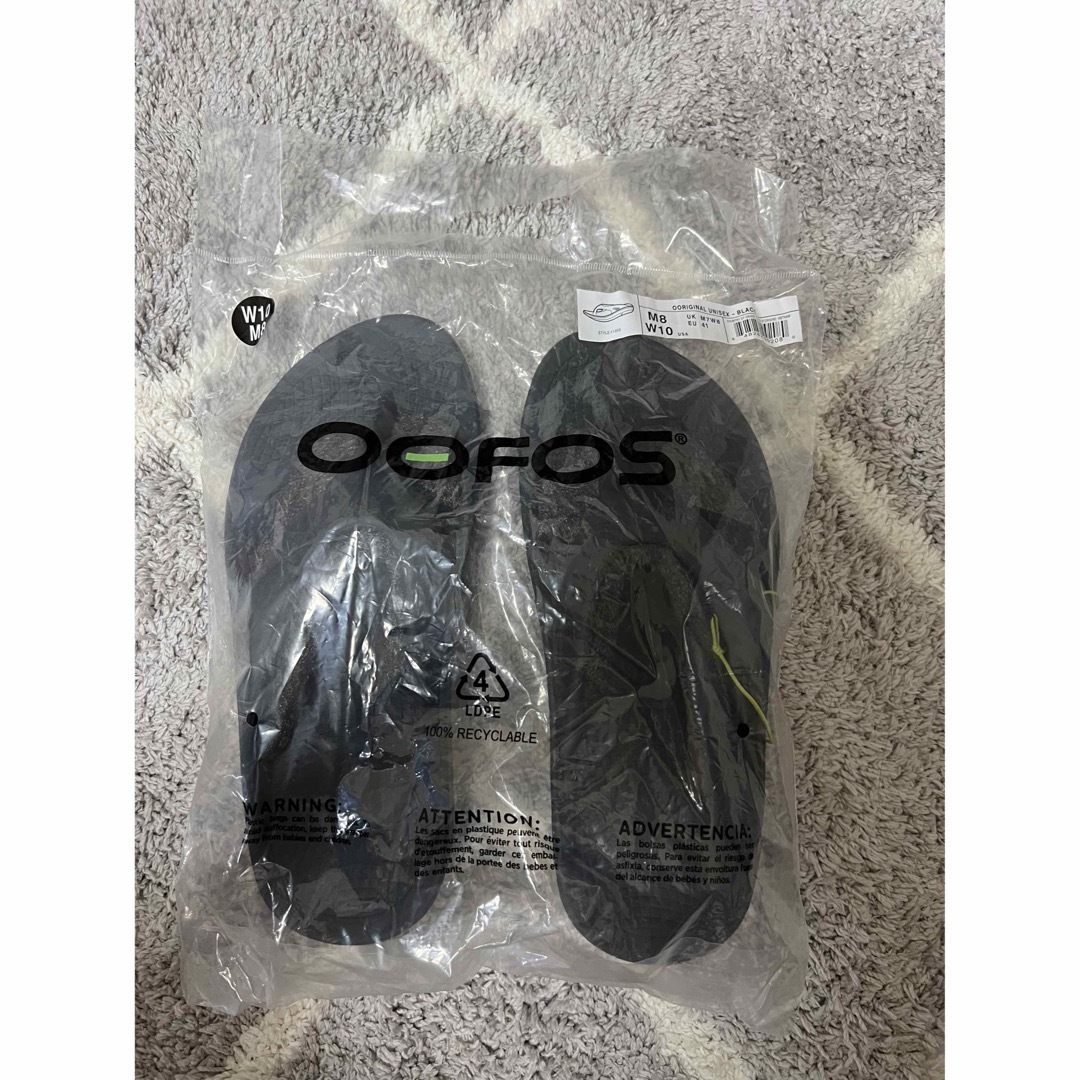 正規品】OOFOS Ooriginal 黒 26 - サンダル