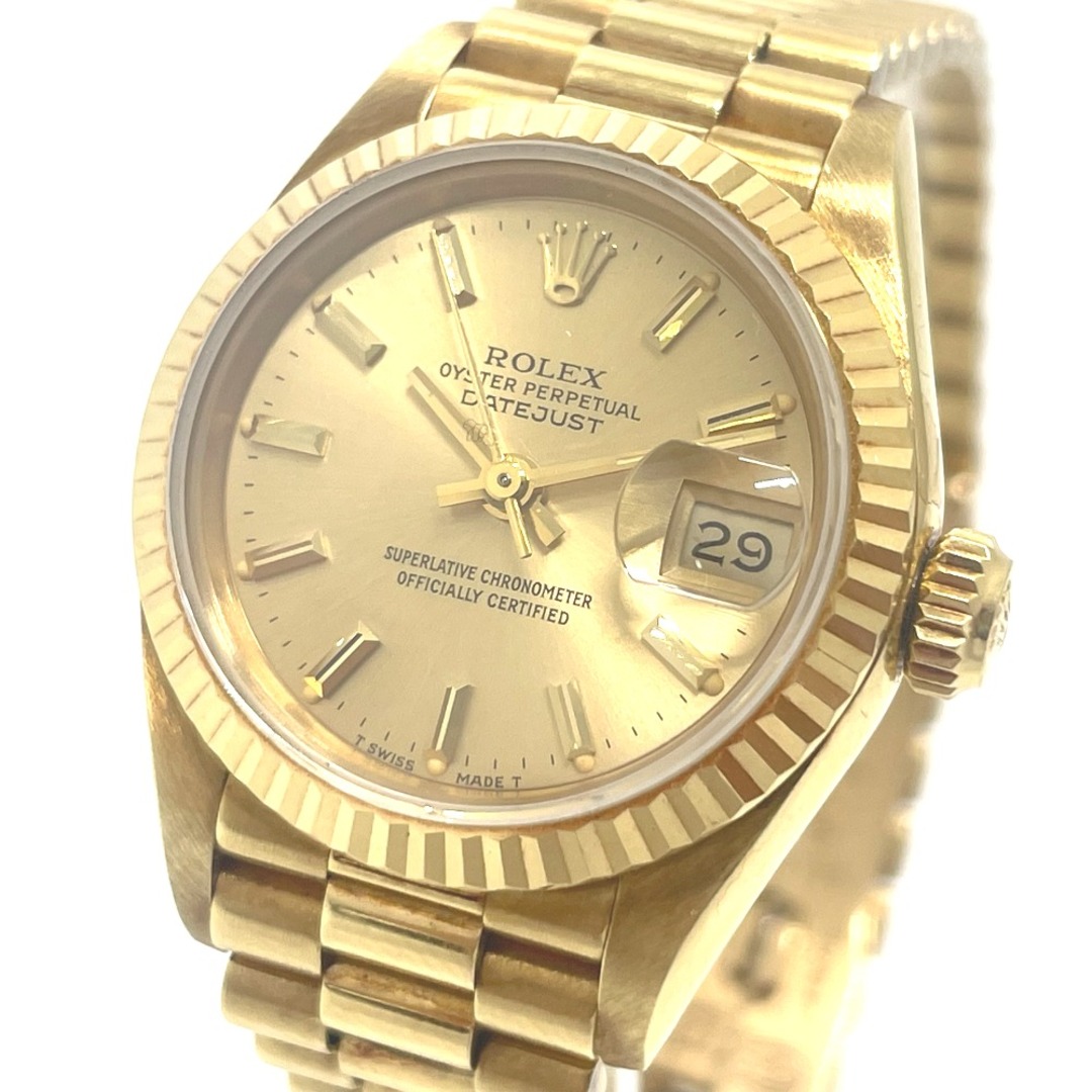 ロレックス ROLEX デイトジャスト 金無垢 69178 自動巻き デイト両方回転 腕時計 K18 ゴールド