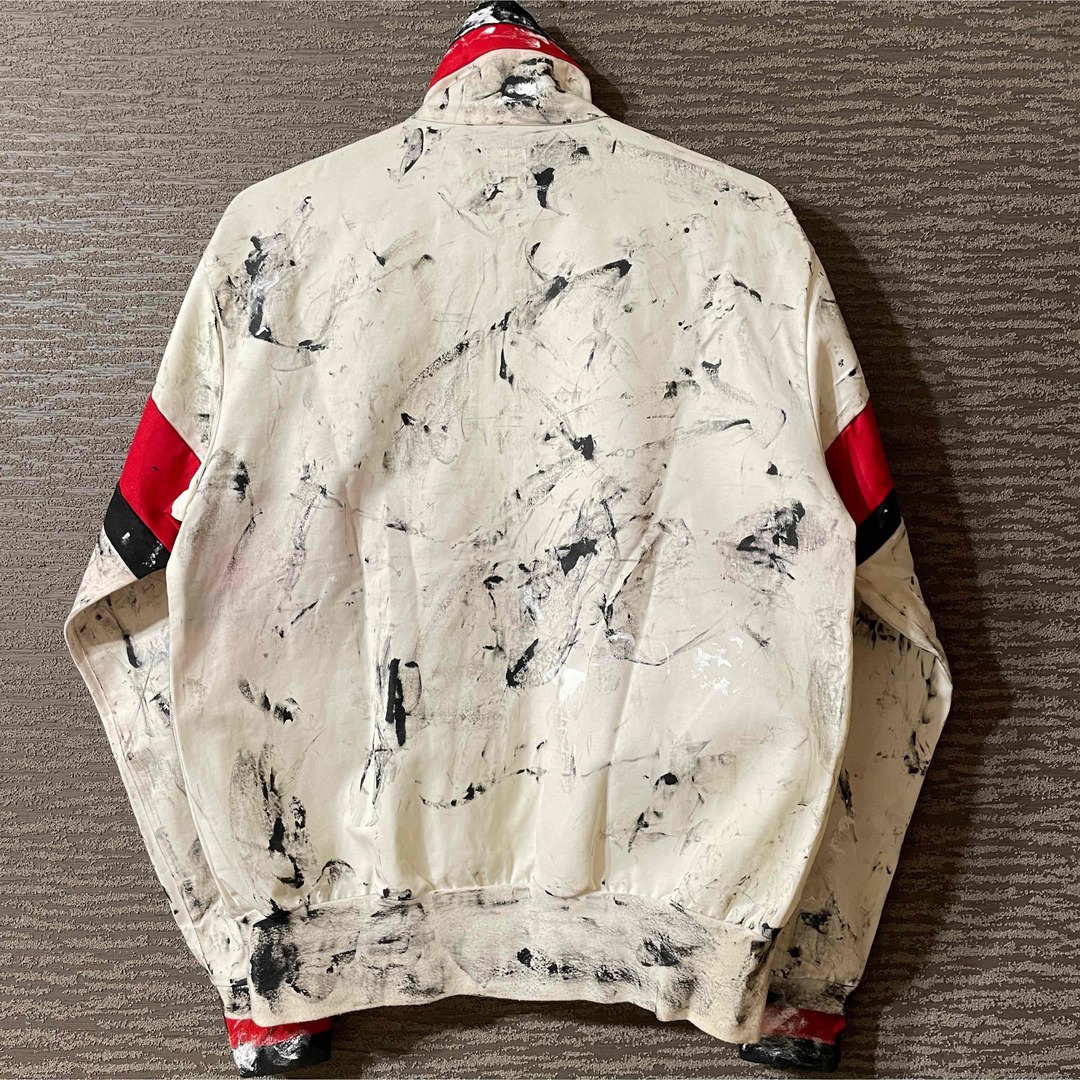 adidas - 00s adidas ボロトラックジャケット 古着 ペンキ ビンテージ