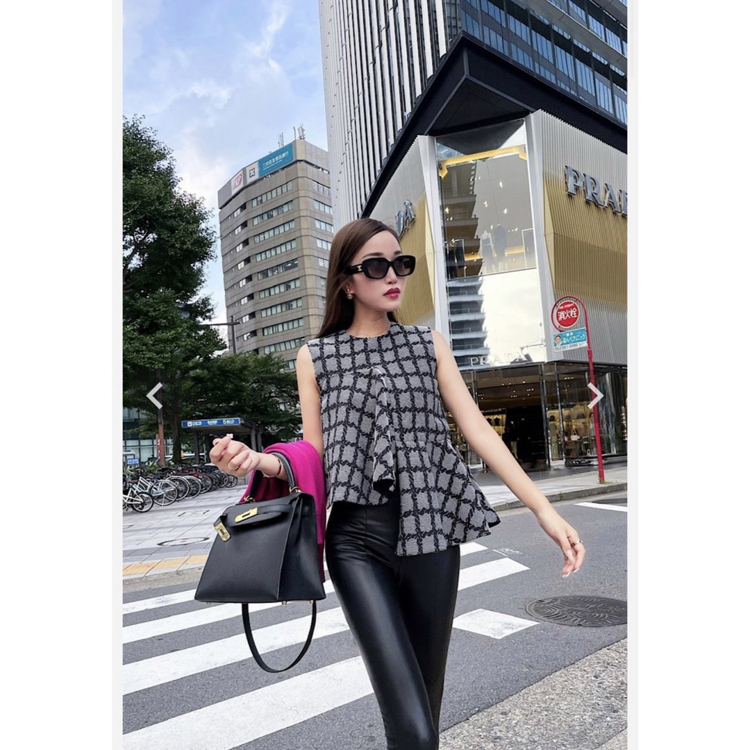 シェリエ sheller トップス カットソー ジャガードトップス