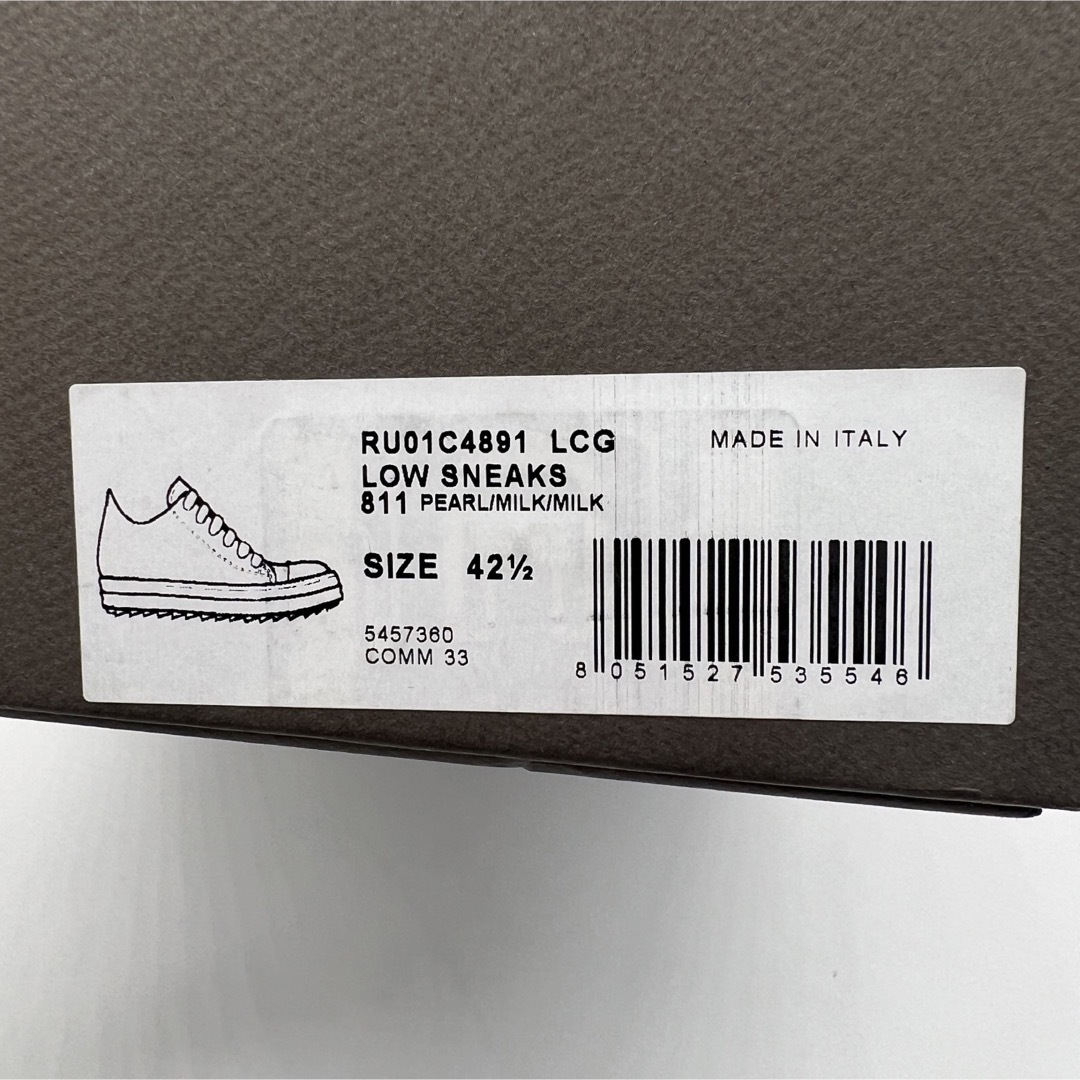 贈り物 Rick Owens LOW SNEAKS 42.5 | parceiraoatacadista.com.br