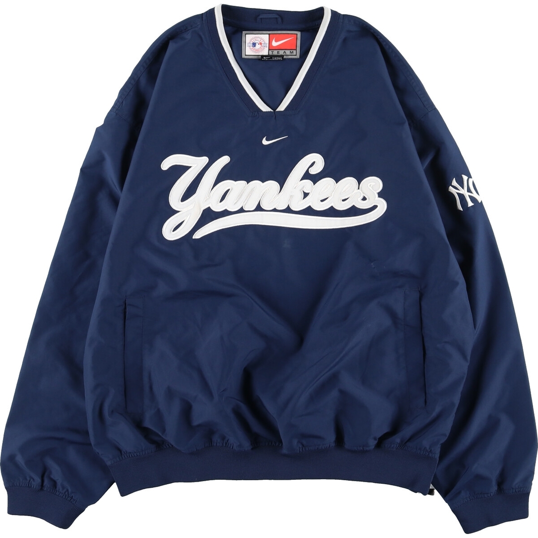 ナイキ NIKE MLB NEW YORK YANKEES ニューヨークヤンキース Vネック ウォームアッププルオーバー メンズL /eaa352833