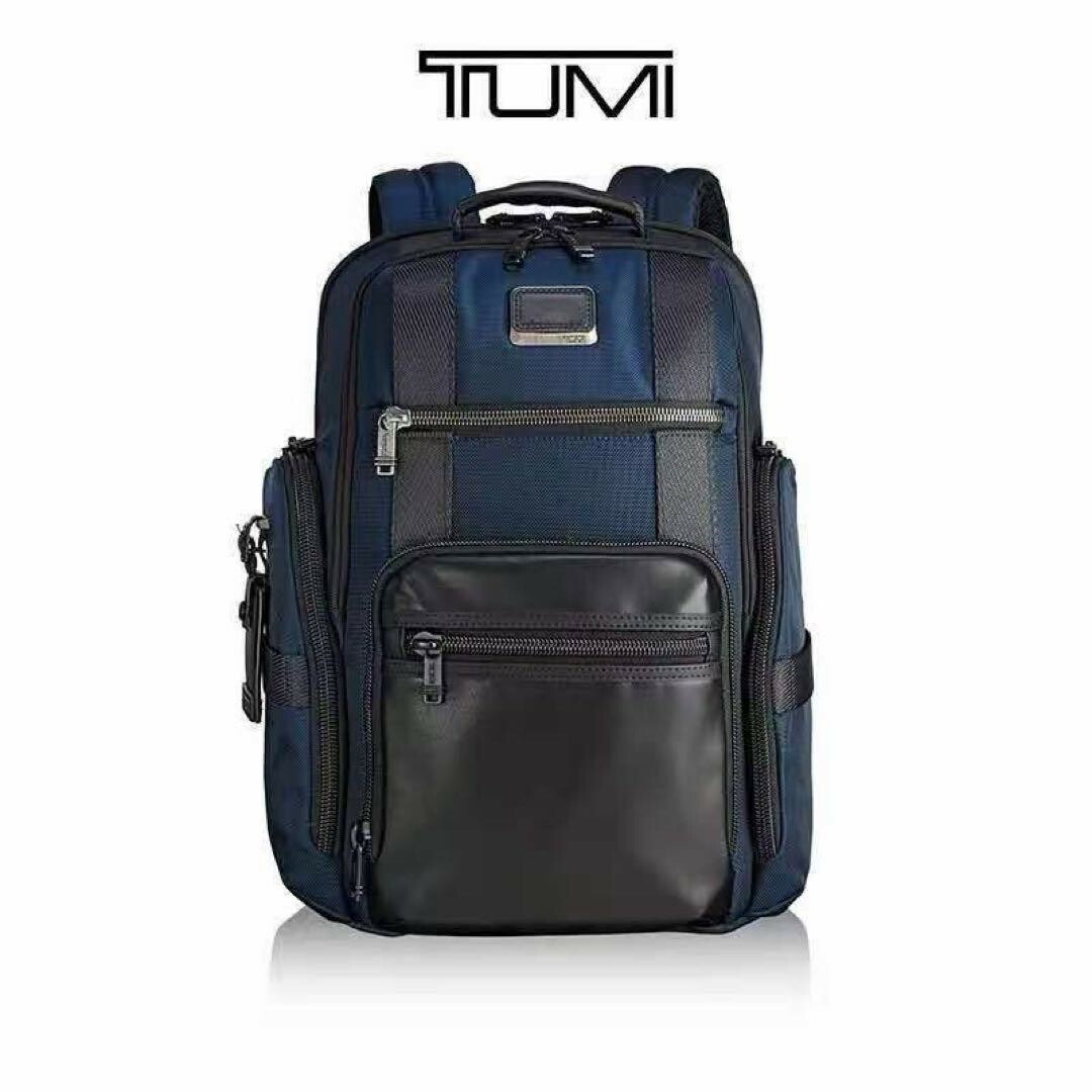 未使用】TUMI Alpha シェパード デラックス ブリーフパックネイビー