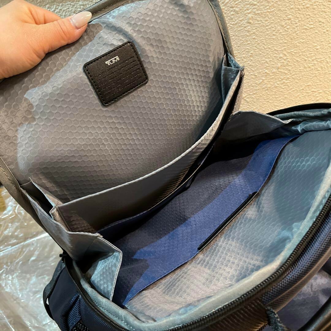 未使用】TUMI Alpha シェパード デラックス ブリーフパックネイビー