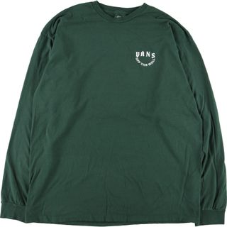 ヴァンズ(VANS)の古着 バンズ VANS 両面プリント ロングTシャツ ロンT メンズXL /eaa352843(Tシャツ/カットソー(半袖/袖なし))