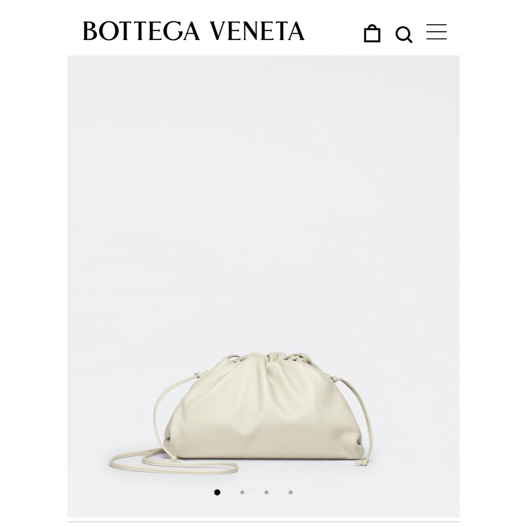 ミニバッグBOTTEGA VENETAボッテガヴェネタミニポーチショルダーバッグ　ホワイト