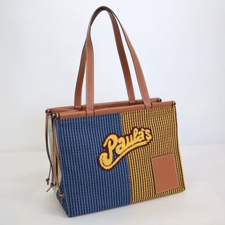 ロエベ(LOEWE)の【LOEWE】ロエベ クッショントートバッグ Paula's Ibiza マルチカラー キャンバス×レザー 330.26.V92【中古】/kt04808ko(トートバッグ)