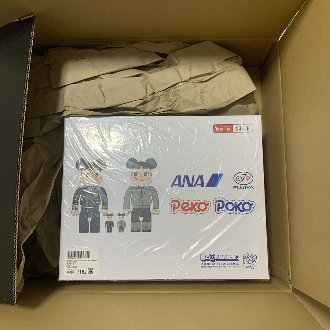 BE@RBRICK for ANA CAPTAINペコちゃん100％&400％