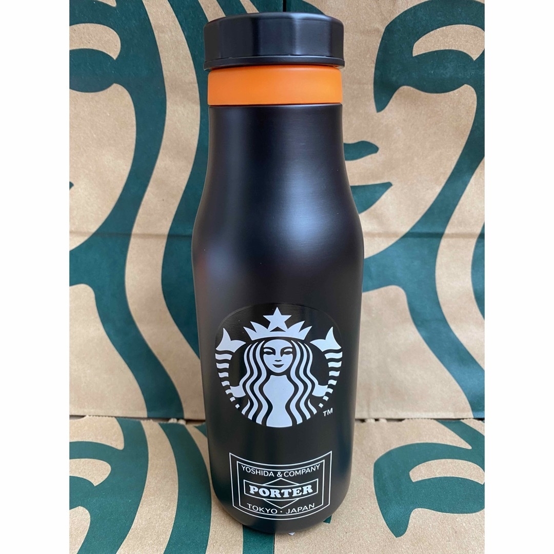 スターバックス PORTER ステンレスロゴボトル ブラック 473ml スターバックス PORTER ステンレスロゴボトル ブラック 473ml