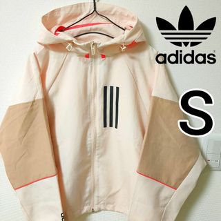 アディダス(adidas)のadidas ピンク ナイロンジャケット W.N.D.ジャケット アディダス S(ブルゾン)