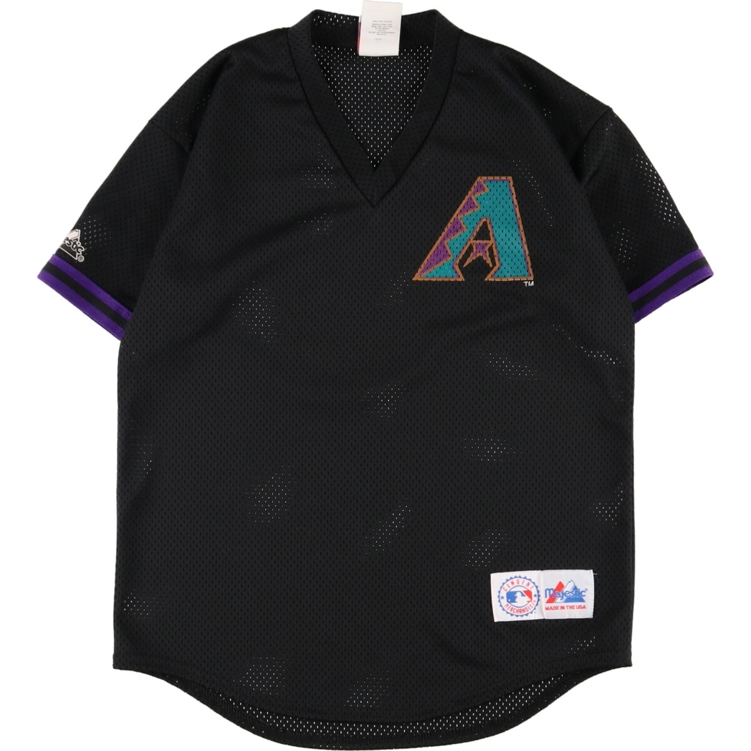 マジェスティック majestic MLB ARIZONA DIAMONDBACKS アリゾナ ダイヤモンドバックス ゲームシャツ ベースボールシャツ USA製 メンズM /eaa354932