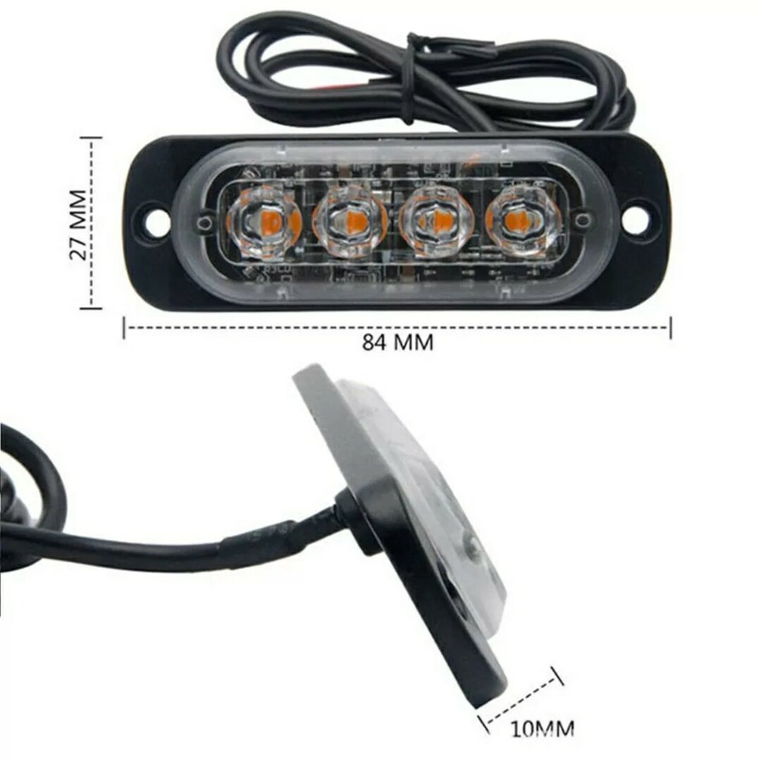 ハイパワー LED ディライト 12V 24V 兼用 ホワイト2個セット 自動車/バイクの自動車(トラック・バス用品)の商品写真