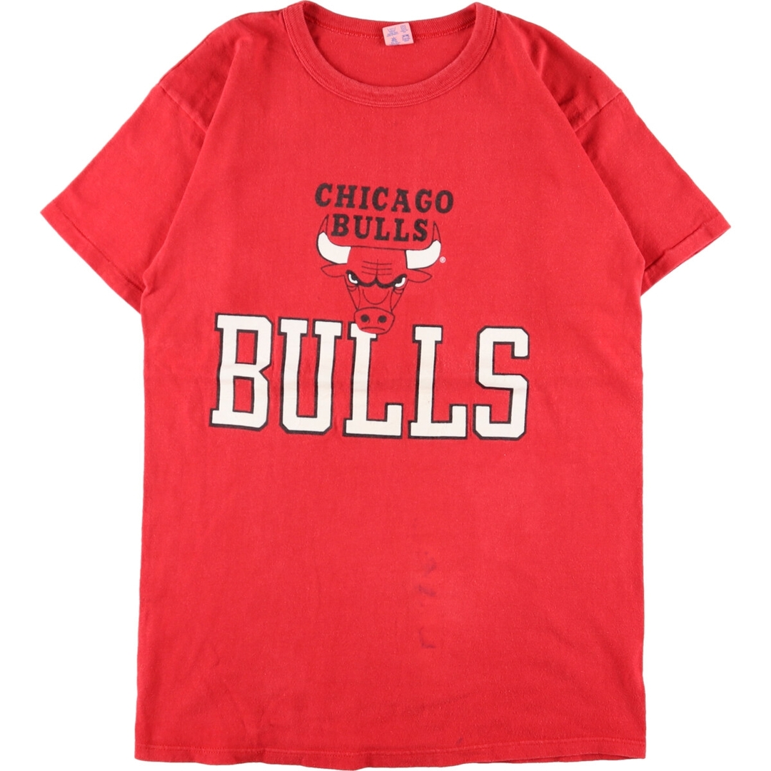 80年代 チャンピオン Champion トリコタグ NBA CHICAGO BULLS シカゴブルズ スポーツプリントTシャツ USA製 メンズL ヴィンテージ /eaa352410