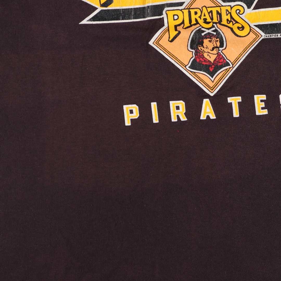 80年代 チャンピオン Champion トリコタグ MLB PITTSBURGH PIRATES ピッツバーグパイレーツ スポーツプリントTシャツ USA製 メンズXL ヴィンテージ /eaa352412