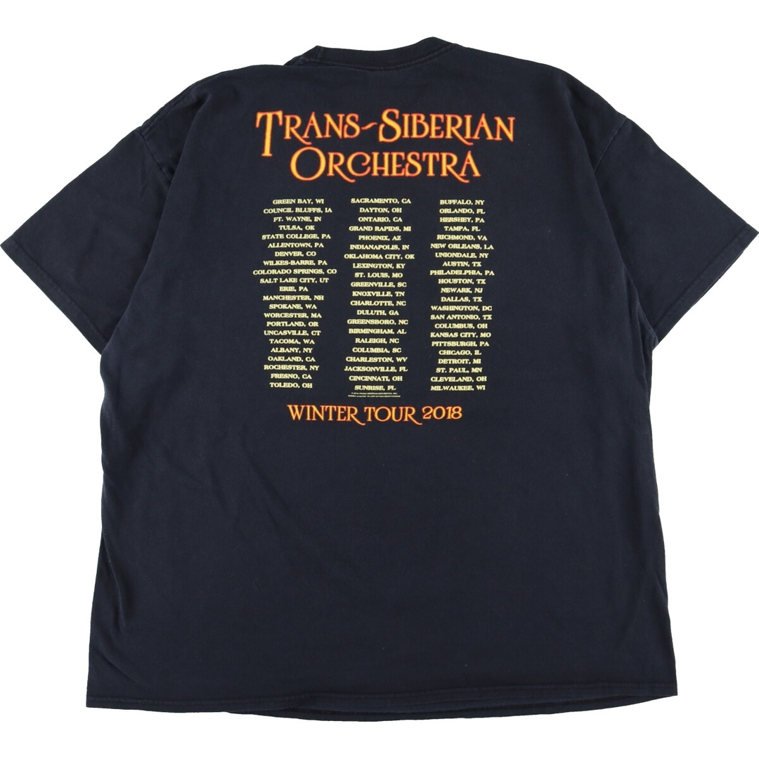 ギルダン GILDAN TRANS-SIBERIAN ORCHESTRA トランスシベリアンオーケストラ 両面プリント バンドTシャツ バンT メンズXXL /eaa352014