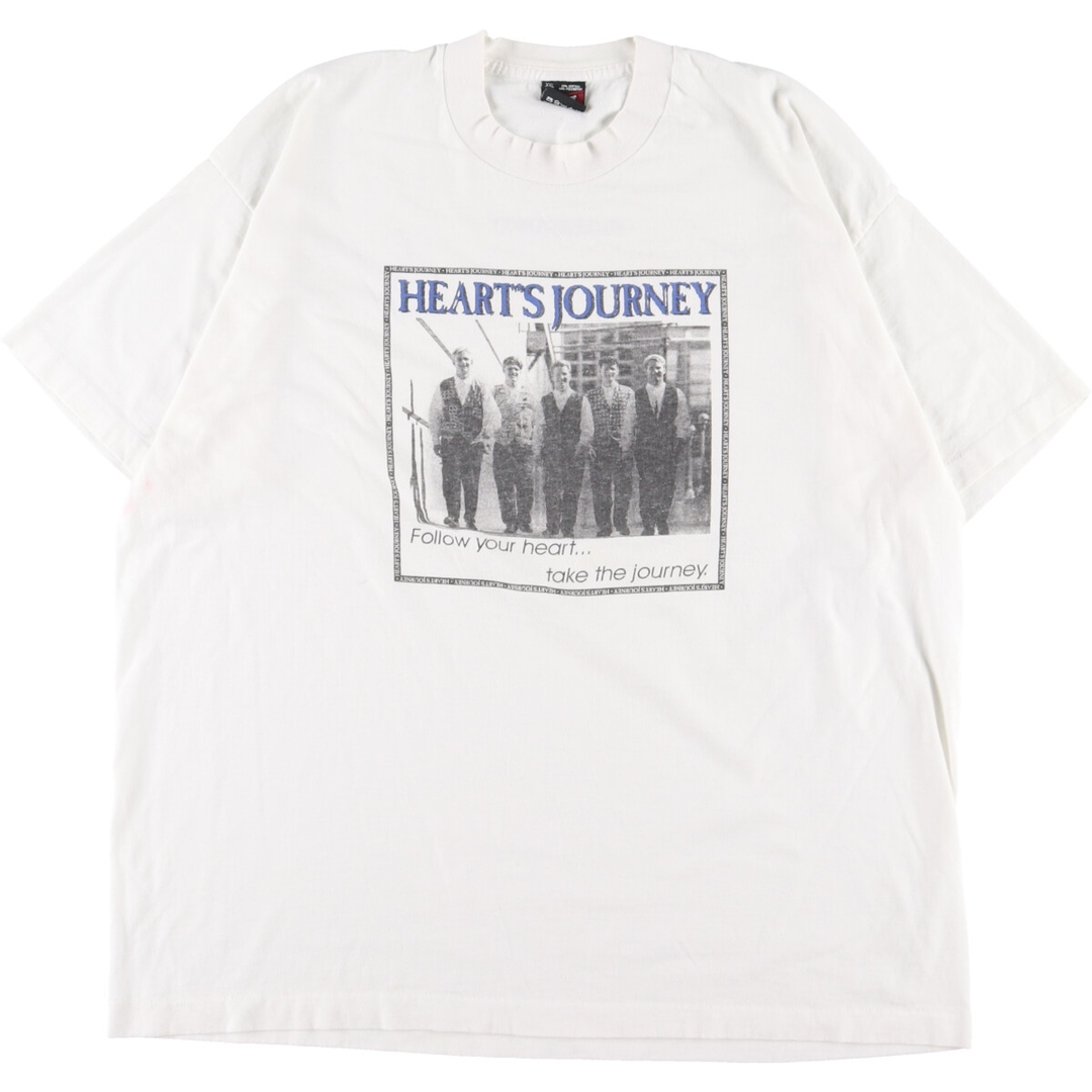 90年代 フルーツオブザルーム FRUIT OF THE LOOM HEART'S JOURNEY バンドTシャツ バンT USA製 メンズXXL ヴィンテージ /eaa352012