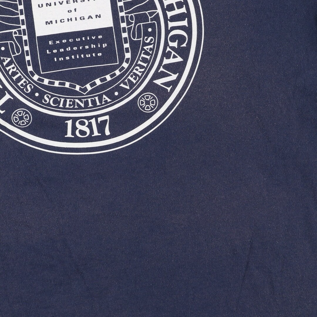 90年代 フルーツオブザルーム FRUIT OF THE LOOM MICHIGAN ミシガン大学 カレッジTシャツ USA製 メンズL ヴィンテージ /eaa326465