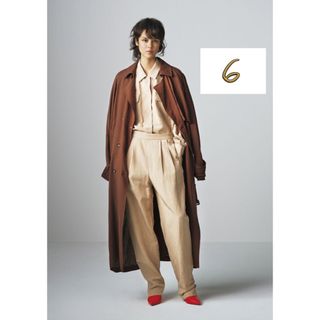 ロク(6 (ROKU))の最終値下げ！人気！〈6（roku）〉ロク TUCK PANTS/パンツ　ベージュ(カジュアルパンツ)