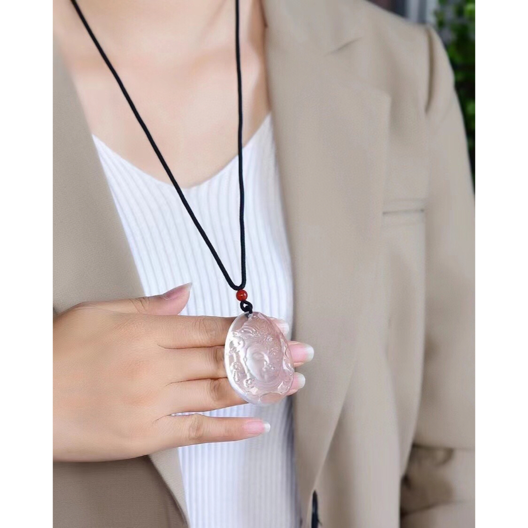 ⭐︎【高級】白水晶 ネックレス 45g - ネックレス