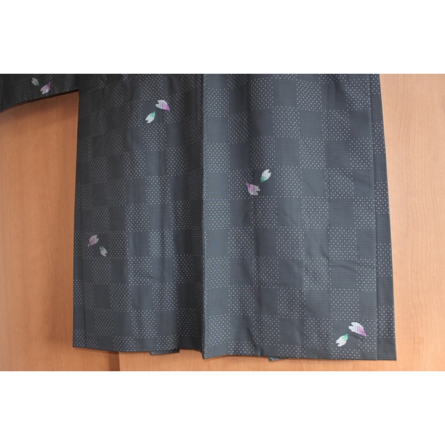 超歓迎  市松桜 【未使用】大島紬 羽織 和装 和服 着物 着物 6