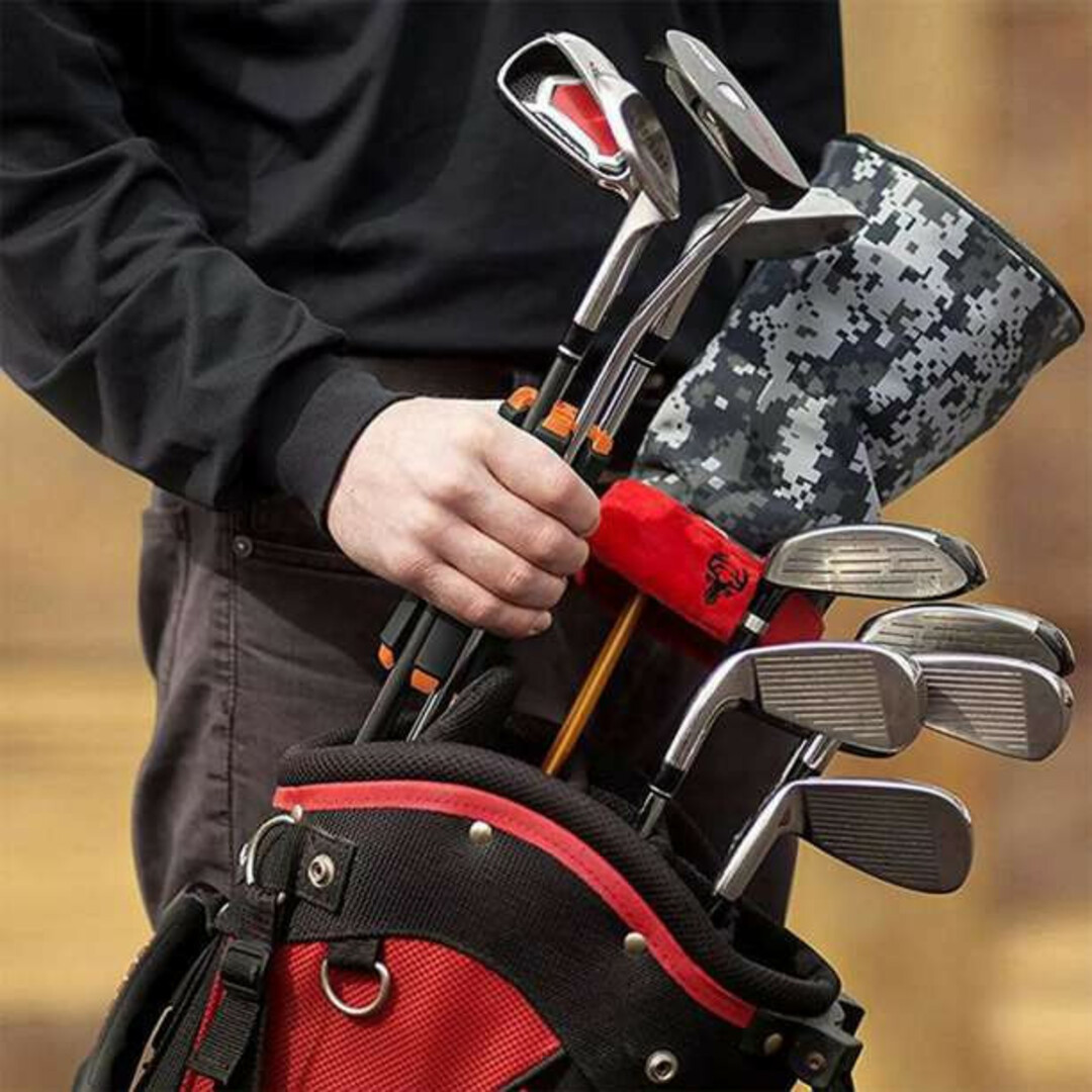 ゴルフクラブ ホルダー 黒 6本収納 携帯 クラブキャリア 軽量 コンパクト スポーツ/アウトドアのゴルフ(その他)の商品写真