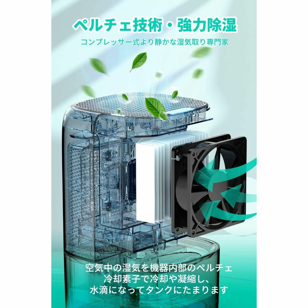 ペルチェ式除湿器 小型 大容量 強力除湿-eastgate.mk