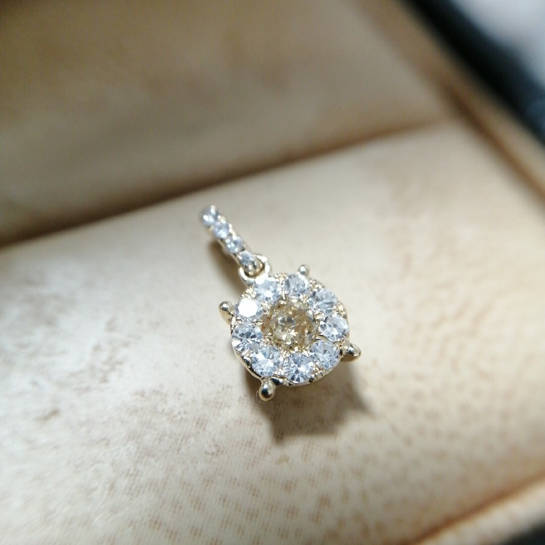 K18  0.25ct  ダイヤモンド　ネックレス　トップ