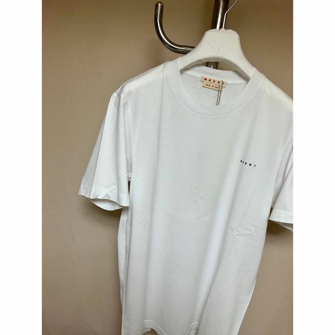 新品 50 22ss MARNI 胸ミニロゴ Tシャツ 黒 3713