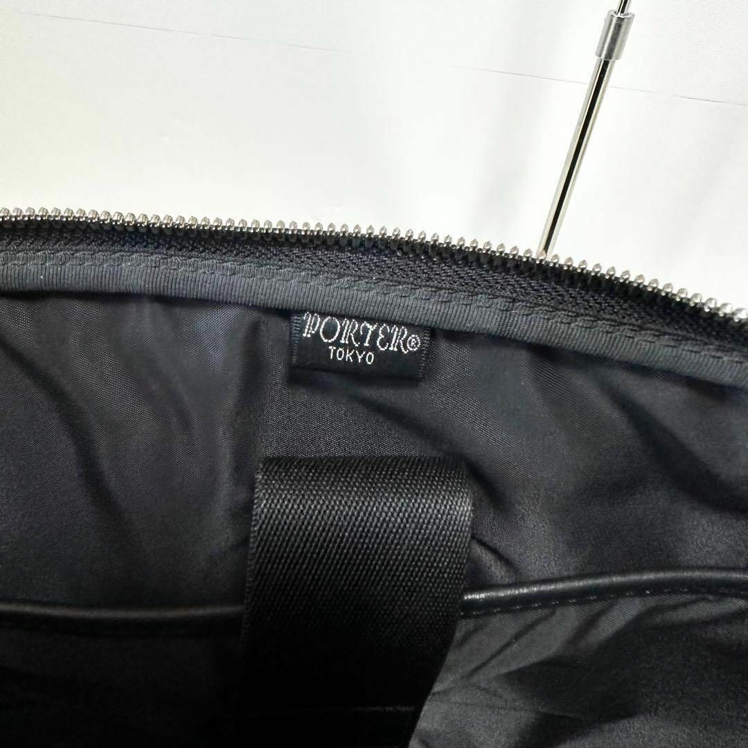 POTER ポーター ロウ 吉田カバン プリーツケース レザー A4 黒