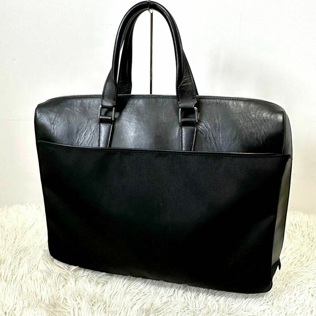 POTER ポーター ロウ 吉田カバン プリーツケース レザー A4 黒