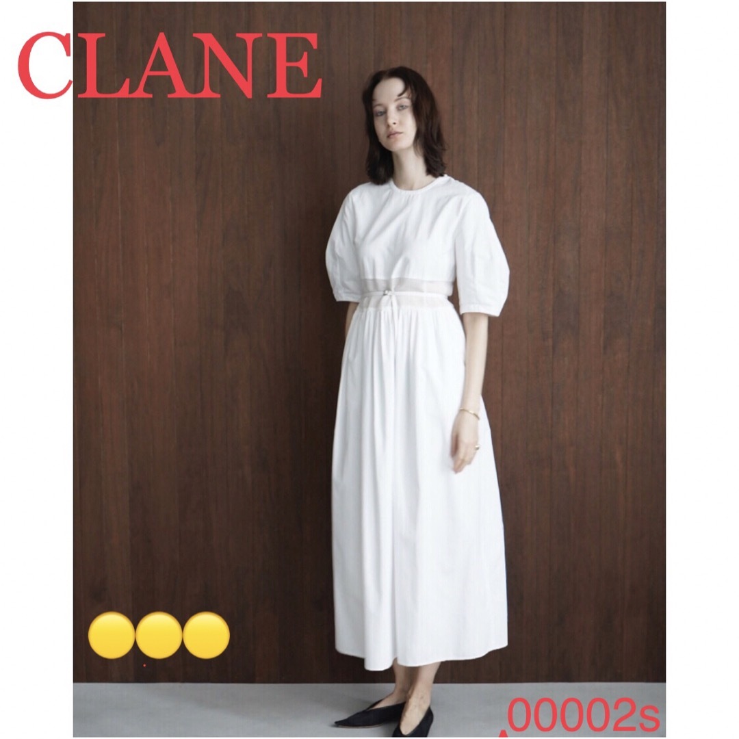 完売商品　美品　CLANE クラネ  ドットメッシュ　2way ホワイト