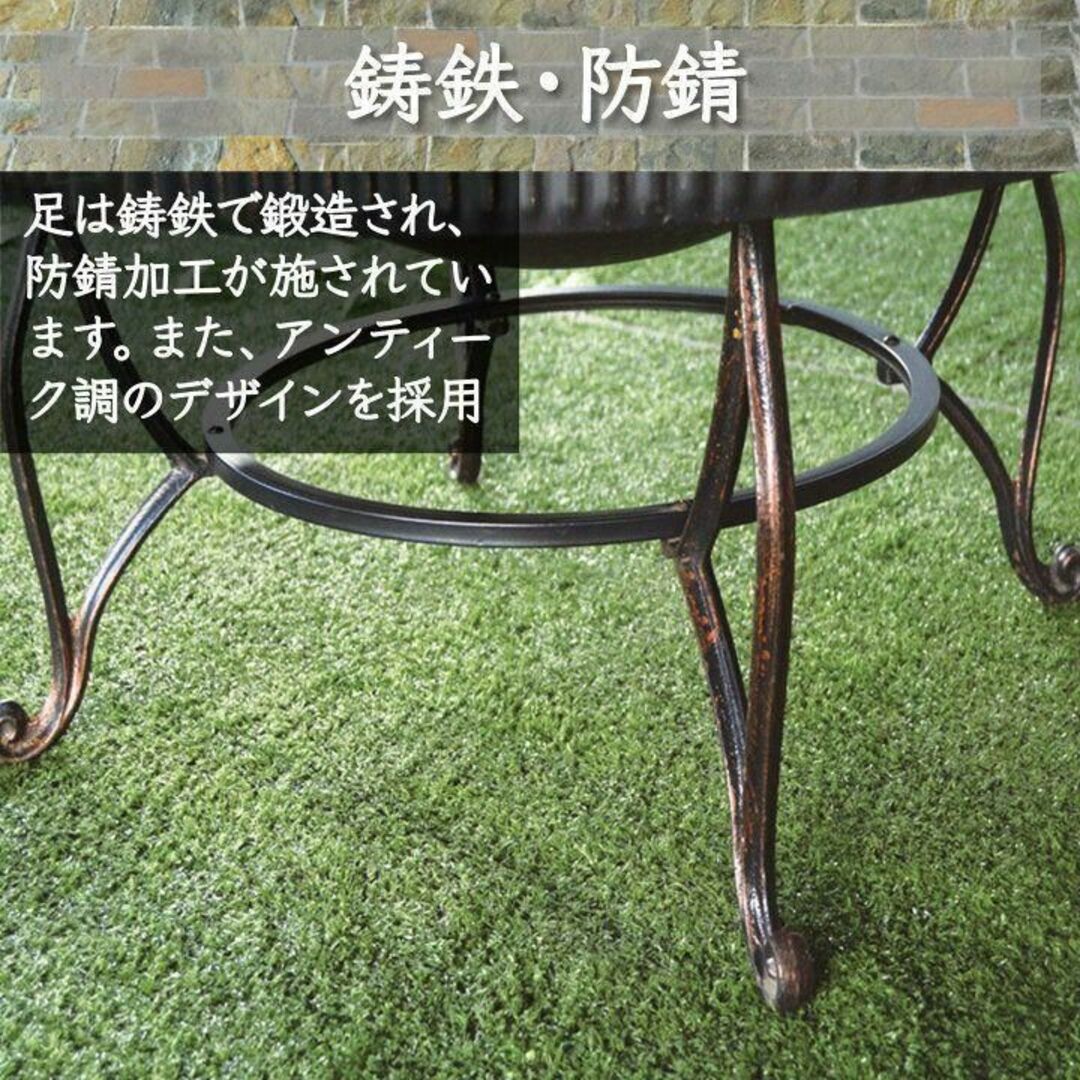 バーベキューコンロ テーブル 囲炉裏 丸形 ファイヤーピット 焚き火台