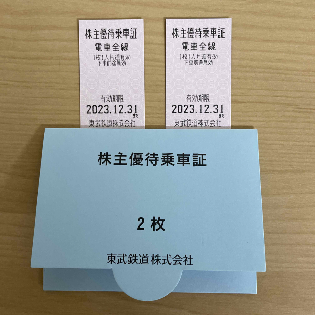 東武鉄道　株主優待乗車証 １枚