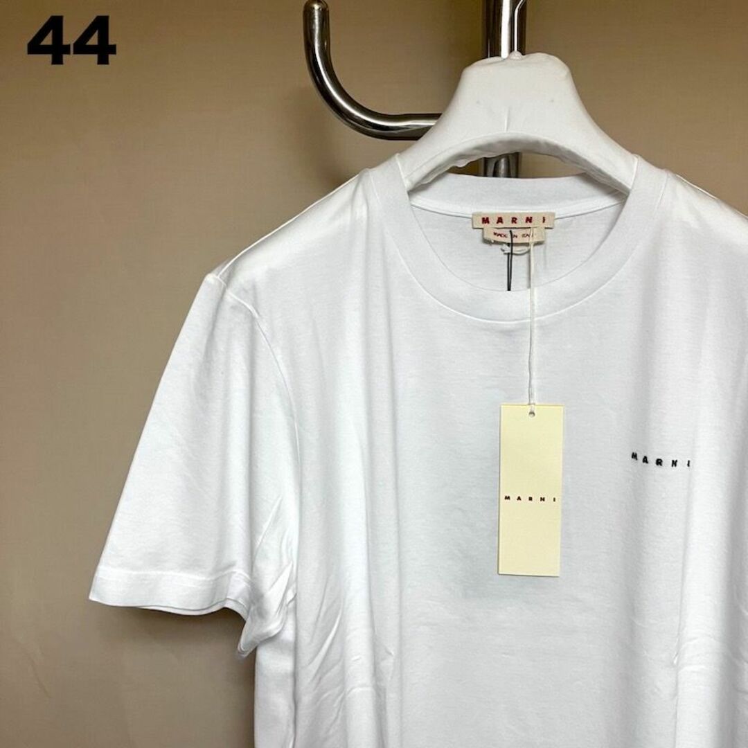 新品 44 22aw MARNI 胸ミニロゴ Tシャツ 白黒 4005Hiro1313マルニ22aw