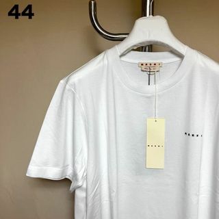 マルニ(Marni)の新品 44 22aw MARNI 胸ミニロゴ Tシャツ 白黒 4005(Tシャツ/カットソー(半袖/袖なし))