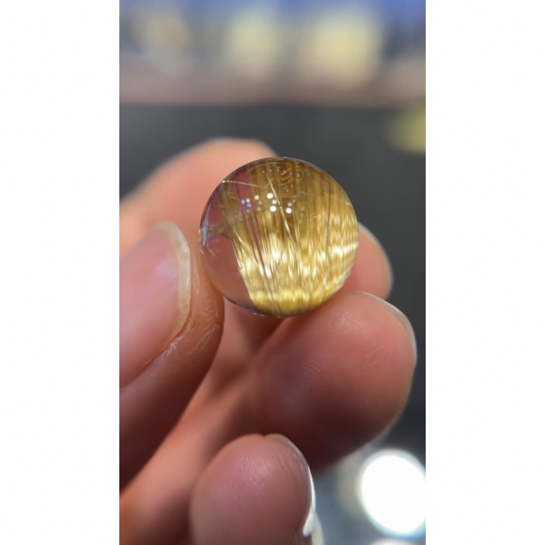 ⭐︎【天然】タイチンクオーツ 丸玉 14.2mm 在庫即納 nuves.com.sv